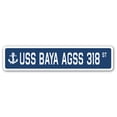 thumbnail image 1 of USS BAYA AGSS 318 Street Sign us navy ship veteran sailor gift, 1 of 5