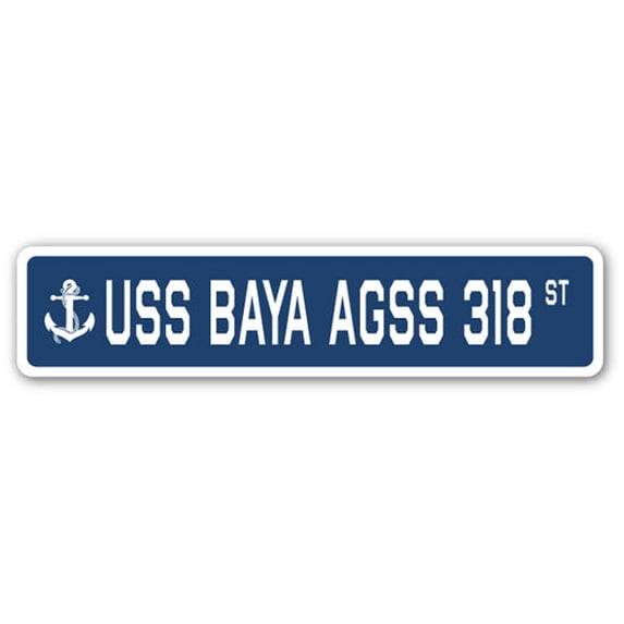 USS BAYA AGSS 318 Street Sign us navy ship veteran sailor gift