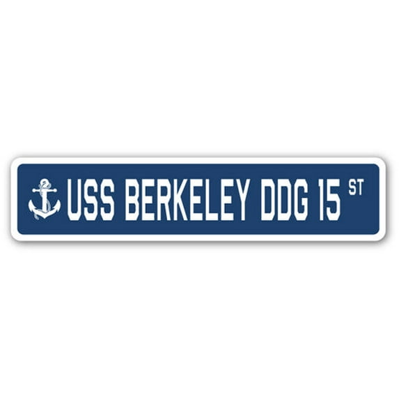 USS BERKELEY DDG 15 Street Sign us navy ship veteran sailor gift