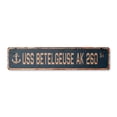 thumbnail image 1 of USS BETELGEUSE AK 260 Vintage Plastic Street Sign us navy ship veteran sailor gift | Indoor/Outdoor | 36" Wide, 1 of 4