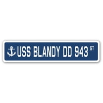 USS BLANDY DD 943 Street Sign us navy ship veteran sailor gift