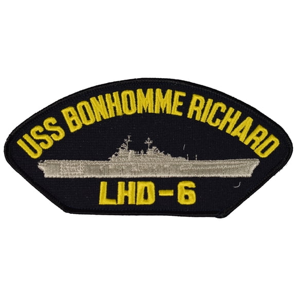 USS BON HOMME RICHARD LHD-6 SHIP PATCH - GREAT COLOR - Veteran Owned Business