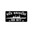 thumbnail image 1 of USS BRISCOE DD 977 Aluminum License Plate Military Navy USN Car Truck RV PL001, 1 of 1