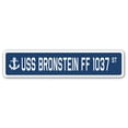thumbnail image 1 of USS BRONSTEIN FF 1037 Street Sign us navy ship veteran sailor gift, 1 of 5