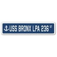 thumbnail image 1 of USS BRONX LPA 236 Street Sign us navy ship veteran sailor gift, 1 of 5