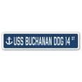 thumbnail image 1 of USS BUCHANAN DDG 14 Street Sign us navy ship veteran sailor gift, 1 of 5