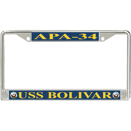 USS Bolivar APA-34 License Plate Frame