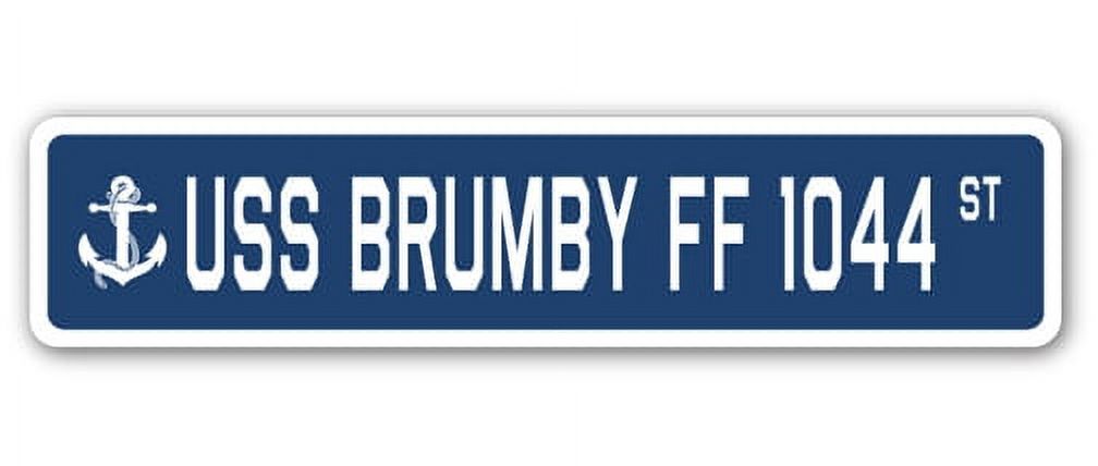 USS Brumby Ff 1044 Street [3 Pack] of Vinyl Decal Stickers | Indoor ...