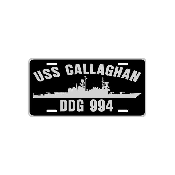 USS CALLAGHAN DDG 994 Aluminum License Plate Military Navy USN Car Truck RV PL001
