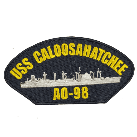 USS CALOOSAHATCHEE AO-98 Ship Patch - Great Color - Veteran Owned Business
