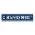 thumbnail image 1 of USS CAPE RACE AKR 9960 Street Sign us navy ship veteran sailor gift, 1 of 5