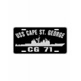 thumbnail image 1 of USS CAPE ST GEORGE CG 71 Aluminum License Plate Military Navy USN Car Truck RV PL001, 1 of 1
