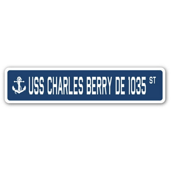 USS CHARLES BERRY DE 1035 Street Sign us navy ship veteran sailor gift
