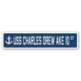 thumbnail image 1 of USS CHARLES DREW AKE 10 Street Sign us navy ship veteran sailor gift, 1 of 5
