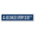 thumbnail image 1 of USS CHARLES S SPERRY DD 697 Street Sign us navy ship veteran sailor gift, 1 of 5