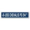 thumbnail image 1 of USS CHEHALIS PG 94 Street Sign us navy ship veteran sailor gift, 1 of 5