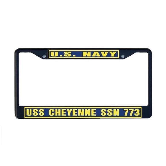 USS CHEYENNE SSN 773 License Plate Frame Black Metal
F001