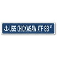 thumbnail image 1 of USS CHICKASAW ATF 83 Street Sign us navy ship veteran sailor gift, 1 of 5
