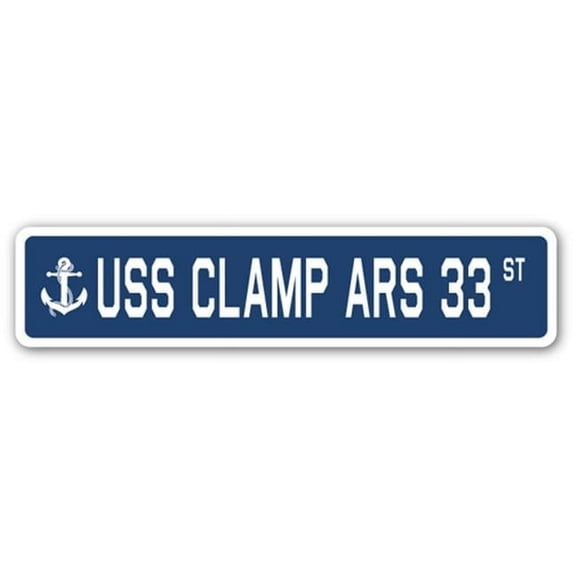 USS CLAMP ARS 33 Street Sign us navy ship veteran sailor gift