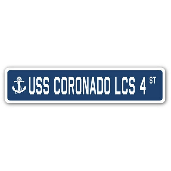 USS CORONADO LCS 4 Street Sign us navy ship veteran sailor gift