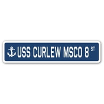 USS CURLEW MSCO 8 Street Sign us navy ship veteran sailor gift