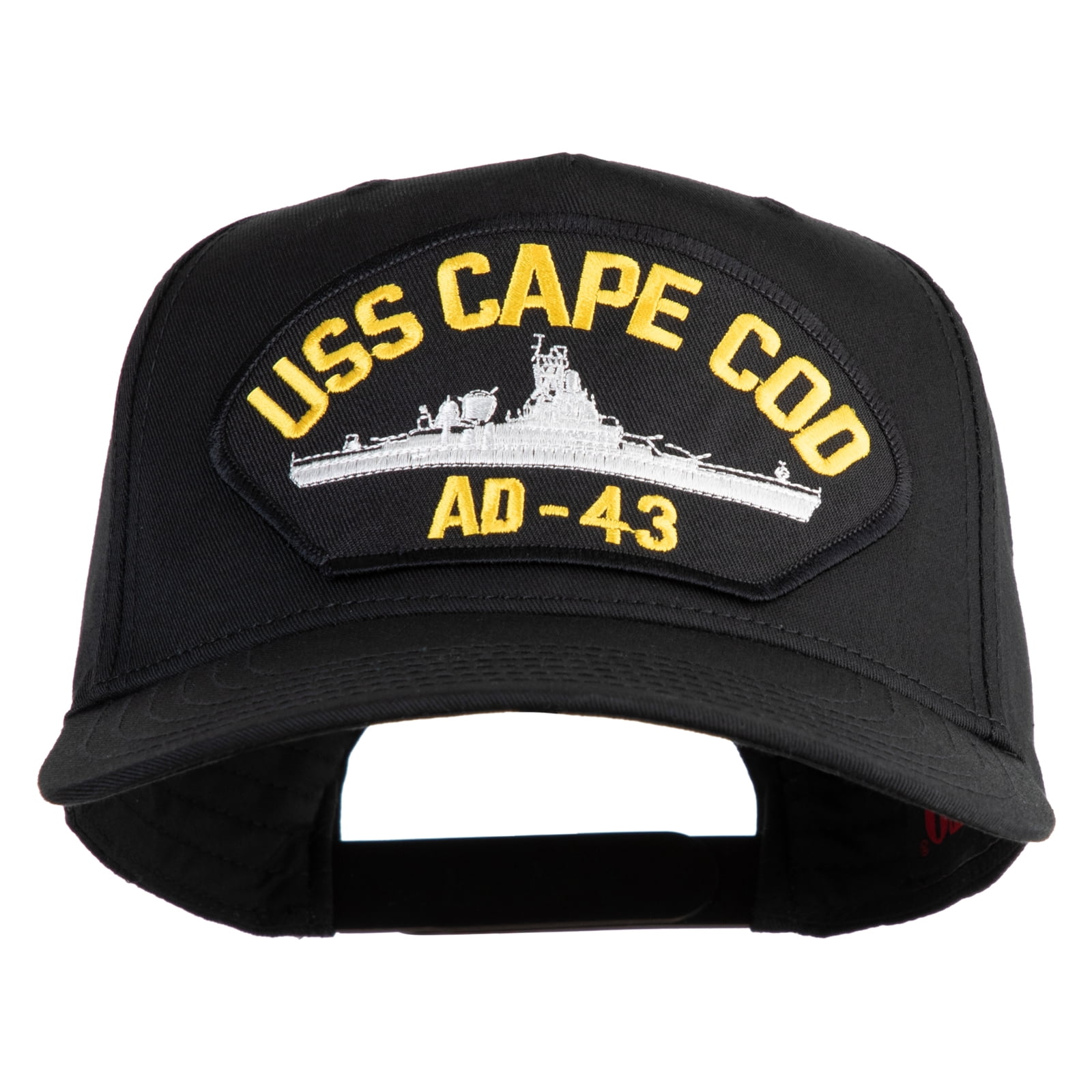 USS Cape Cod AD 43 Patched Solid Cotton Twill 5 Panel Prostyle Snap Cap ...