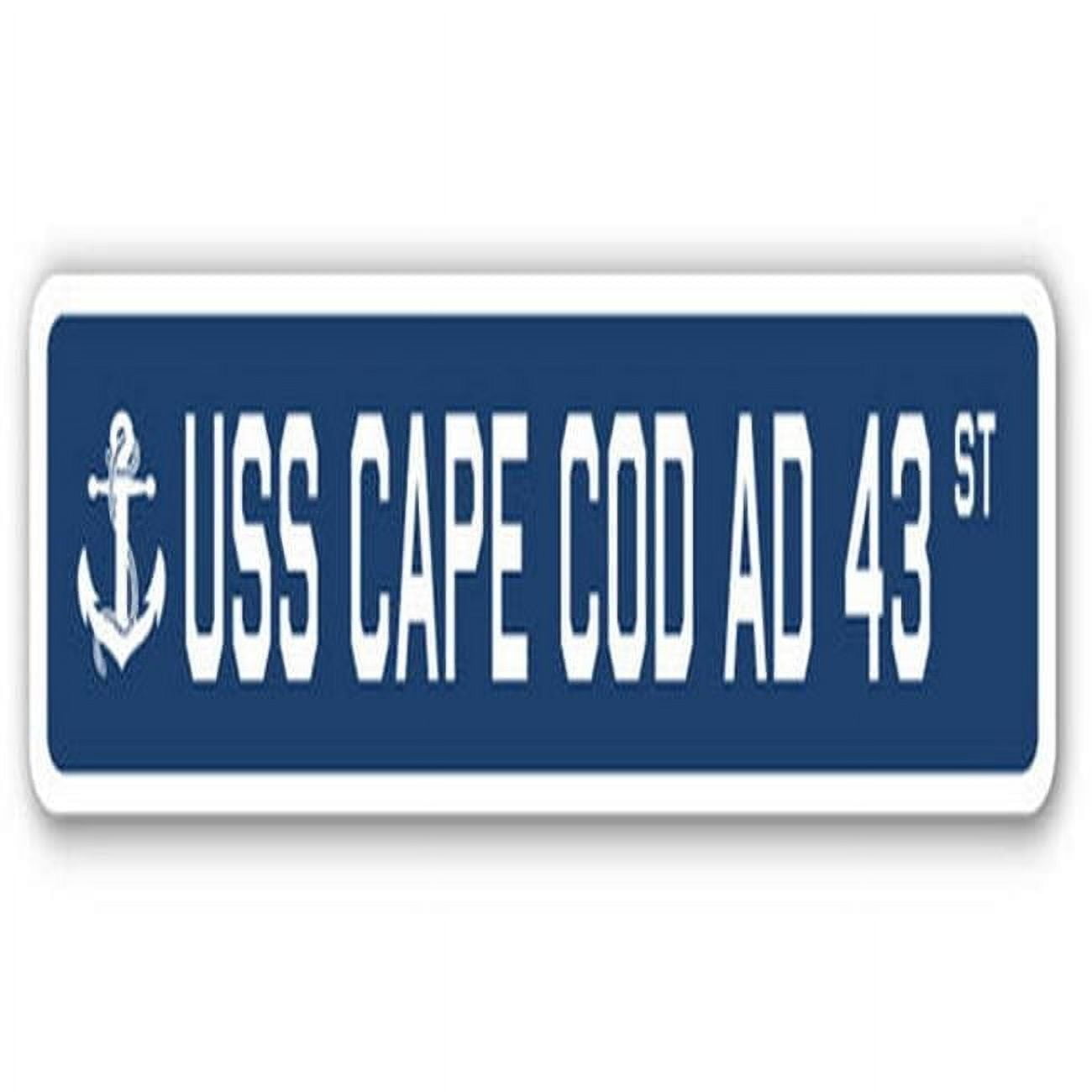 USS Cape Cod AD 43 Street Sign - US Navy Ship Veteran Sailor Gift ...