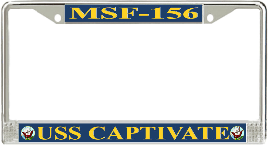 USS Captivate MSF-156 License Plate Frame