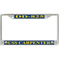 thumbnail image 1 of USS Carpenter DD-825 License Plate Frame, 1 of 1