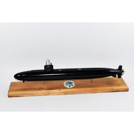 USS Columbia SSN-771 (Black Hull) Submarine Model,Navy,Scale Model,Mahogany,20 inch,LA Class