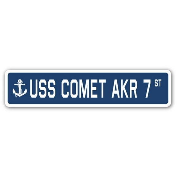 USS Comet AKR 7 Street Sign us Navy Ship Veteran Sailor Gift