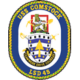 thumbnail image 1 of USS Comstock LSD-45 Badge Sticker Decal Whidbey Island Class Dock Landing Ship Car Sticker Bumper Sticker for Car Emblem - 4 inch, 1 of 8