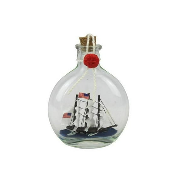 USS Constitution Model Ship in a Glass Bottle, 4 in.