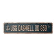 thumbnail image 1 of USS DASHIELL DD 659 Vintage Plastic Street Sign us navy ship veteran sailor gift | Indoor/Outdoor | 36" Wide, 1 of 4