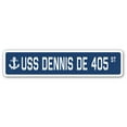thumbnail image 1 of USS DENNIS DE 405 Street Sign us navy ship veteran sailor gift, 1 of 5