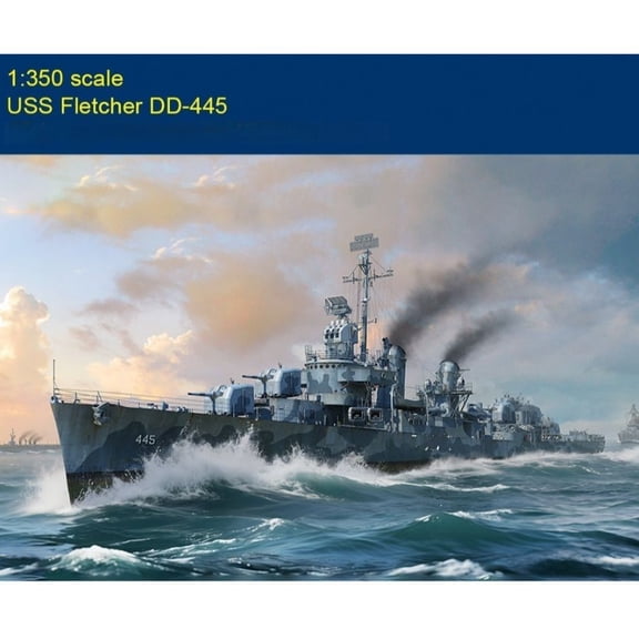 USS Destroyer Assembly Model Kit 65309 Trumpeter 1/350 Scale Fletcher DD-445