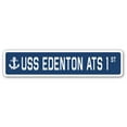 thumbnail image 1 of USS EDENTON ATS 1 Street Sign us navy ship veteran sailor gift, 1 of 5
