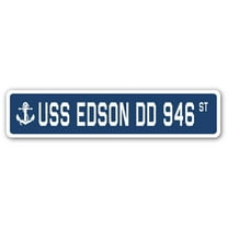 USS EDSON DD 946 Street Sign us navy ship veteran sailor gift
