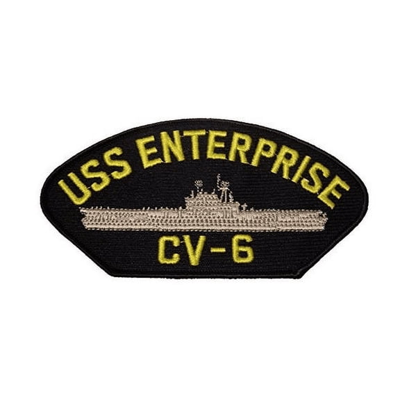 USS ENTERPRISE CV-6 PATCH USN NAVY SHIP BIG E YORKTOWN CLASS AIRCRAFT CARRIER