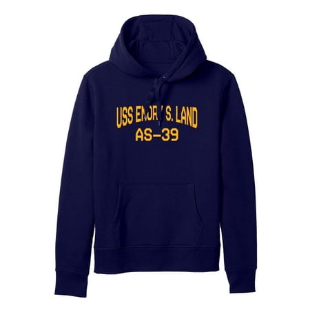 USS Emory S. Land AS-39 Emory S. Land Submarine Tender Naval Warship Standard Size Pullover Hoodie