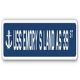 thumbnail image 1 of USS Emory S Land As 39 Street Sign - US Navy Ship Veteran Sailor Gift, 1 of 1