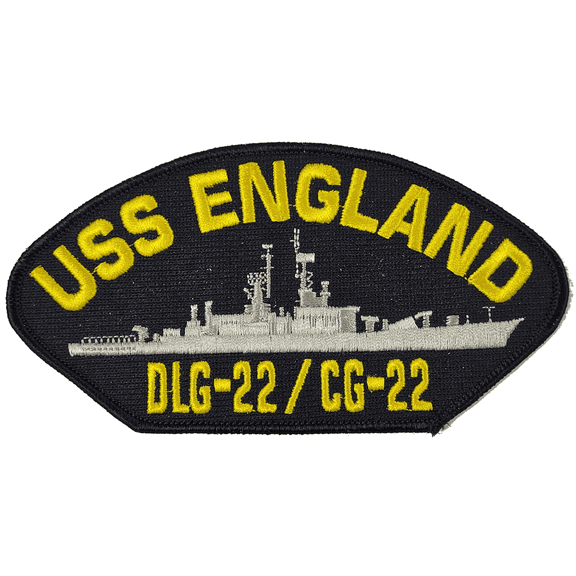 USS England DLG-22/CG-22 Ship Patch - Great Color - Veteran Owned Business