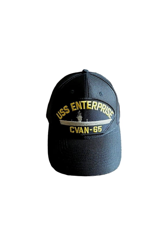 USS Enterprise CVAN-65 Navy Ship HAT U.S Military Official Ball Cap U.S.A Made
