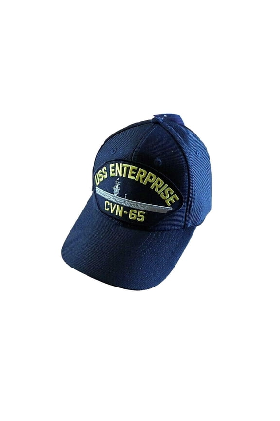 USS Enterprise CVN-65 Navy Ship HAT U.S Military Official Ball Cap U.S.A Made