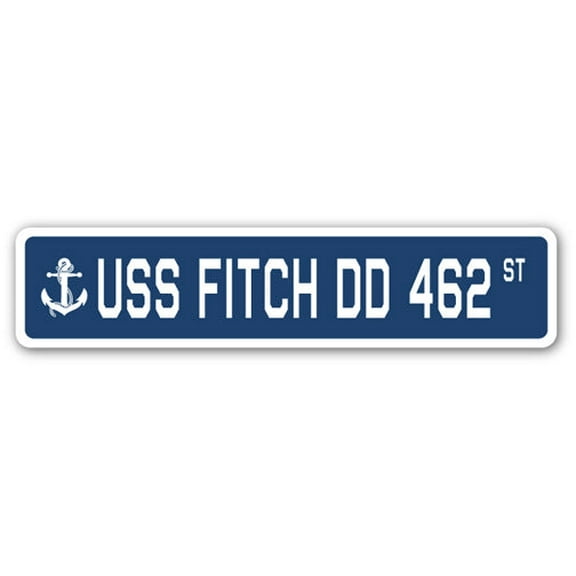 USS FITCH DD 462 Street Sign us navy ship veteran sailor gift
