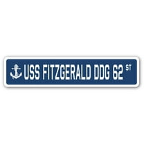 USS FITZGERALD DDG 62 Street Sign us navy ship veteran sailor gift