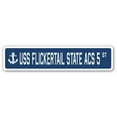 thumbnail image 1 of USS FLICKERTAIL STATE ACS 5 Street Sign us navy ship veteran sailor gift, 1 of 5