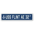 thumbnail image 1 of USS FLINT AE 32 Street Sign us navy ship veteran sailor gift, 1 of 5