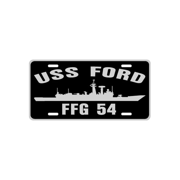 USS FORD FFG 54 Aluminum License Plate Military Navy USN Car Truck RV PL001