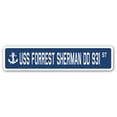 thumbnail image 1 of USS FORREST SHERMAN DD 931 Street Sign us navy ship veteran sailor gift, 1 of 5